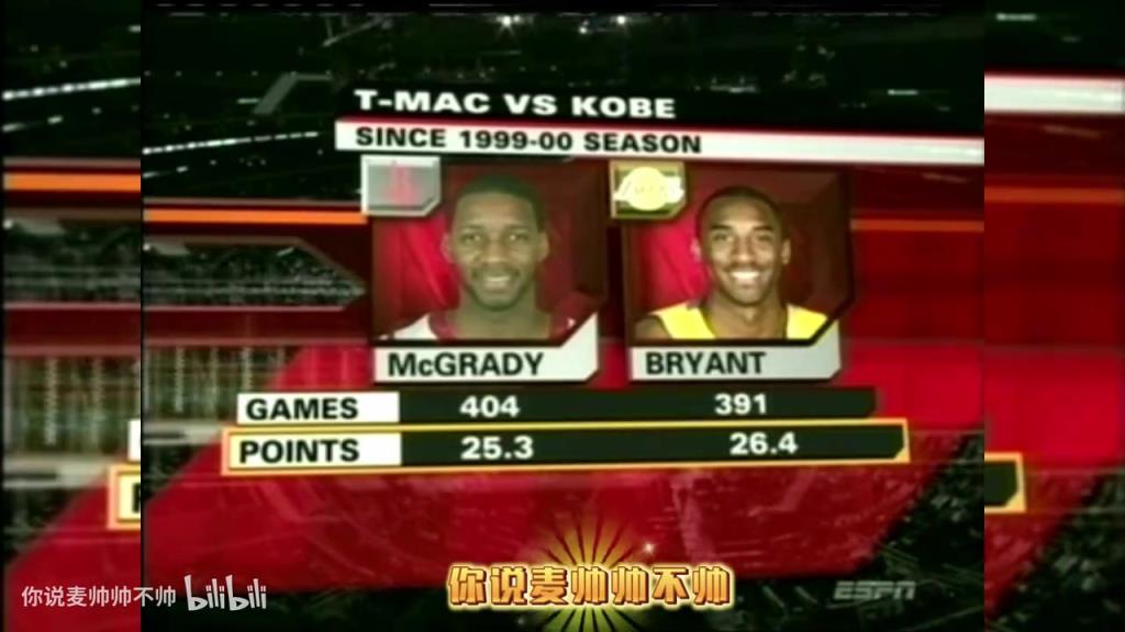 兩大王牌！07年火箭湖人賽前，轉(zhuǎn)播商放上了科比和麥迪的對(duì)比！